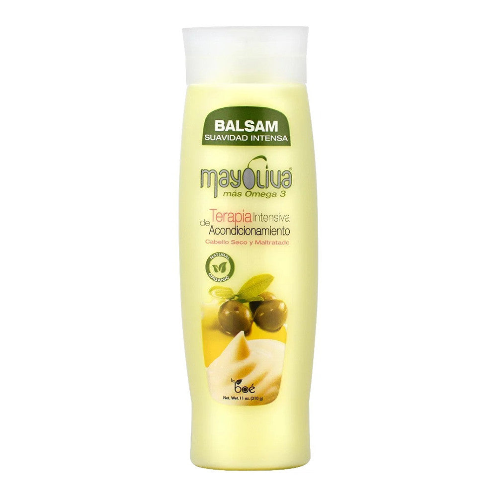 Boe Mayoliva Mas Omega3 Balsam Conditioner for soft and Shine Hair, 11 Oz